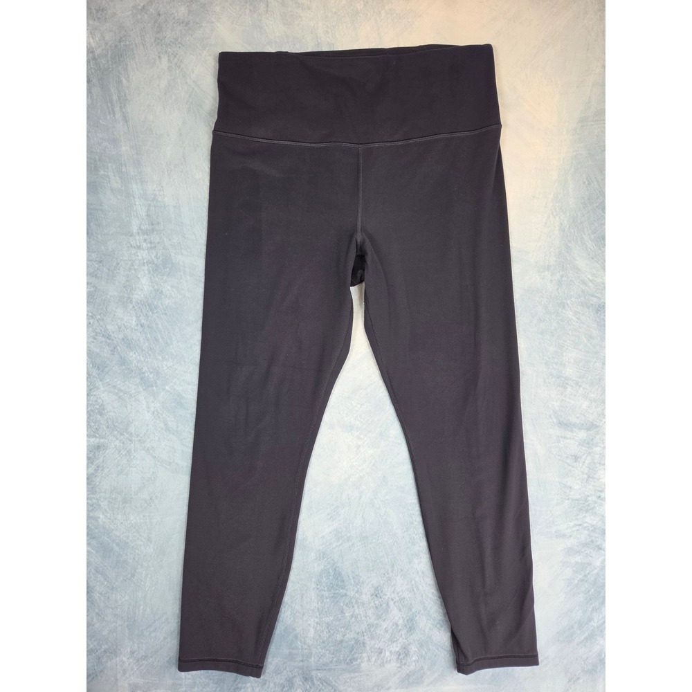 Athleta Elation Women Leggings Size L Black Ultra High Rise 7/8 Yoga Powervita